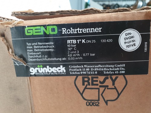 Grünbeck geno rtb - grünbeck, dn25